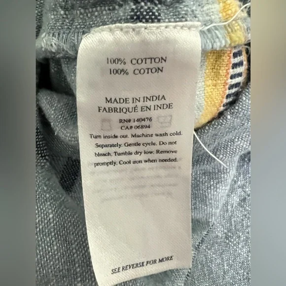 FAHERTY Halle Square Neck Denim Dress - L - Picture 6 of 6